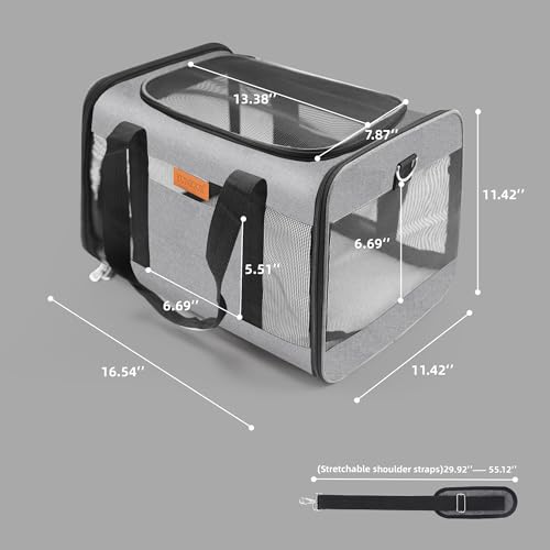 YUNIQUE Soft-Sided Cat & Dog Carrier for Pets Up to 15 - Image 3