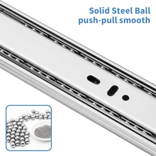 Soft Close Drawer Slides 14 Inch, 6 Pairs – Full Extension 100LB - Image 6