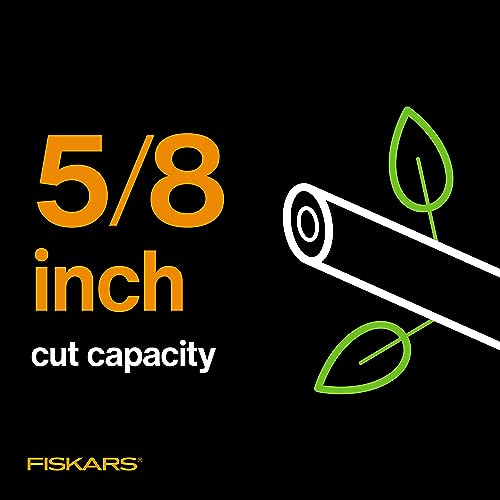 Fiskars SoftGrip Bypass Pruning Shears, 5/8” Cut Capacity Garden - Image 6