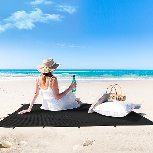 Black Waterproof Tarp 5x5ft for Outdoor: UV/Tear-Resistant Cover - Image 3
