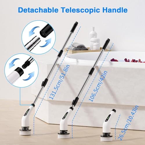Electric Spin Scrubber, Full Body Waterproof Cordless - Image 5