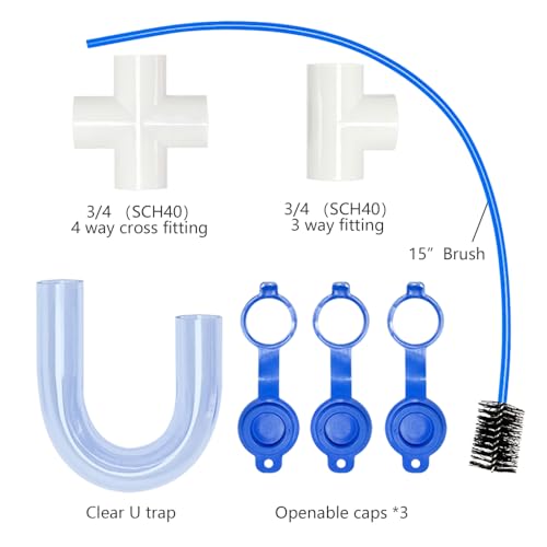 2 PACK Condensate U Trap 3/4 Inch SCH40 PVC Pipe Fitting - Image 7