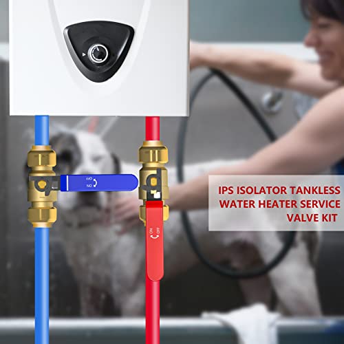 Hourleey 2 Pieces 1/2 Inch Push-Fit Full Port Ball Valve for Hot - Image 7