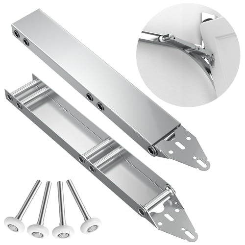 1 Pair Garage Door Quick Turn Top Fixture Brackets with 4 - Image 2