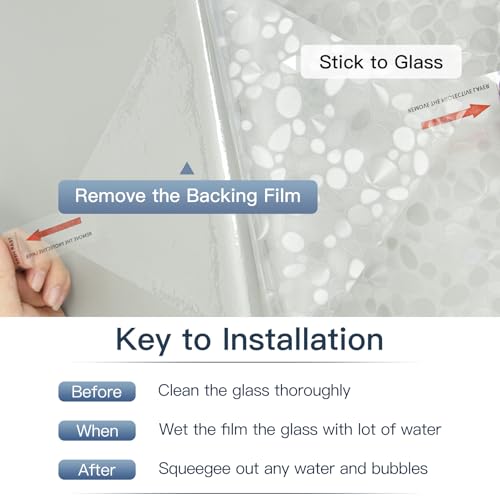 Rainbow Window Film, 3D Pebble Stained Glass Window Cling - Image 5