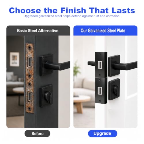 5-Piece Door Frame Reinforcement Kit, Anti Kick in Door Security - Image 4