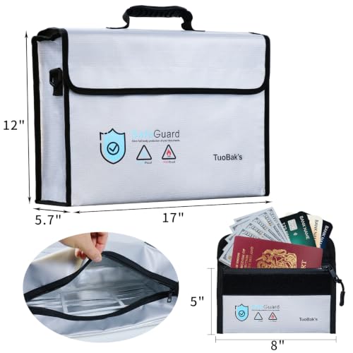Fireproof Document Bag - Large (17" x 12" x 5.7") Fireproof - Image 3