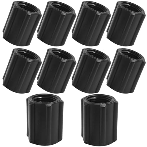10 Pack 1/2 Inch Double Female Thread Joint PVC Coupling - Image 2
