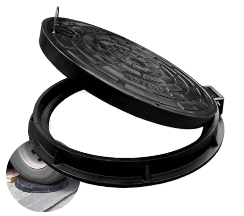 32in Hinged Driveway Fiberglass SMC Manhole Cover and Frame - Image 2