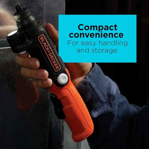 BLACK+DECKER Cordless Screwdriver with LED Light 4V MAX | Hand Tools - Image 7