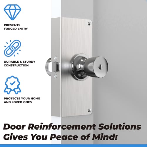 2 Pack U9585 Door Reinforcement Plate for 1-3/8 in Thick Doors - Image 7