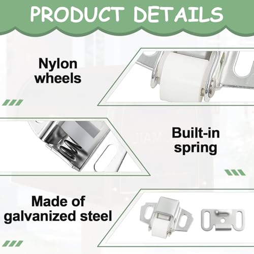 Mailbox Latch Replacement Kit, Cabinet Door Catch Roller - Image 4