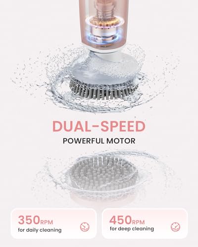 Leebein Electric Spin Scrubber, Shower Scrubber with 4 - Image 4