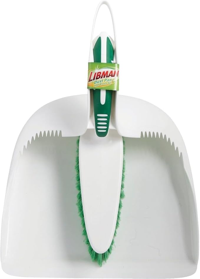 Libman 95 Dust Pan and Brush Set with Ergonomic Handle