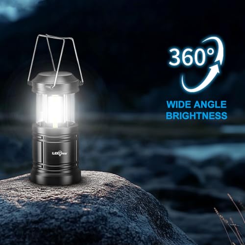 LED Camping Lantern, Battery Operated, 2 Pack - Image 6