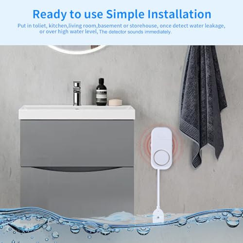 Smart Water Leak Detector, 120dB Adjustable Alarm Suit - Image 6