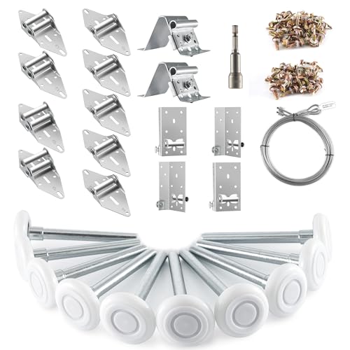 XiKe 2" Max Nylon Garage Door Roller Hardware Kit for 8x7 - Image 2