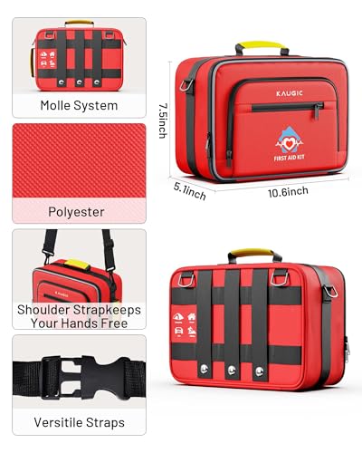 KAUGIC 500PCS First Aid Kit for Travel, Camping, Home - Image 4