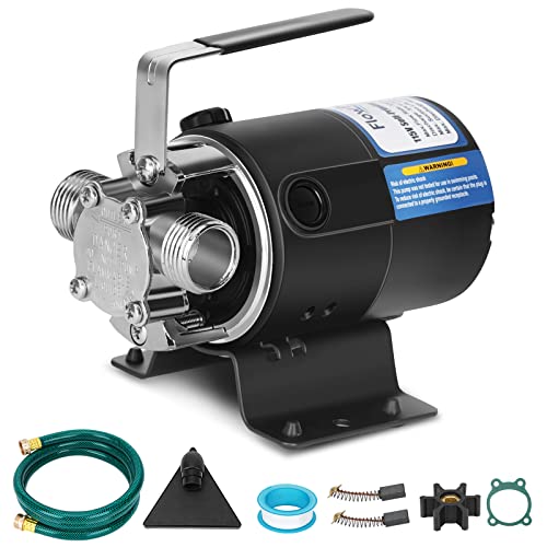 Water Pump 1/10 HP 330 GPH 115V Water Transfer Pump Black - Image 2