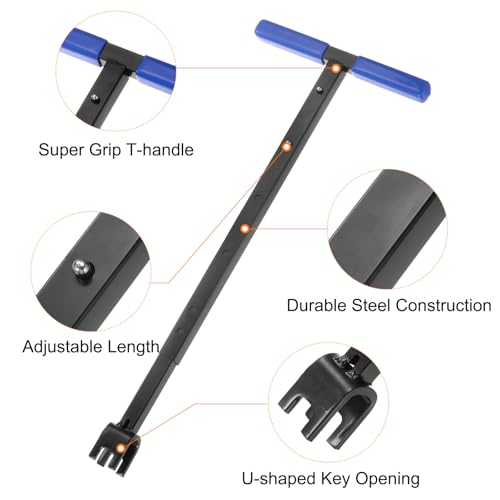 HARFINGTON Water Meter Key 37 Inch Adjustable Enforced | Hand Tools - Image 6