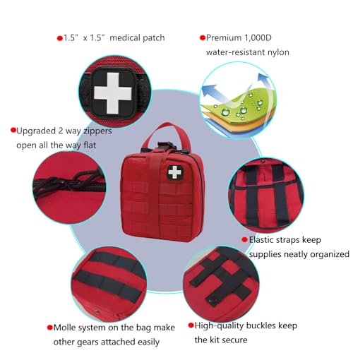 First Aid Kit Med Medical - Kit Rip-Off 180 pcs | Travel Essentials - Image 5