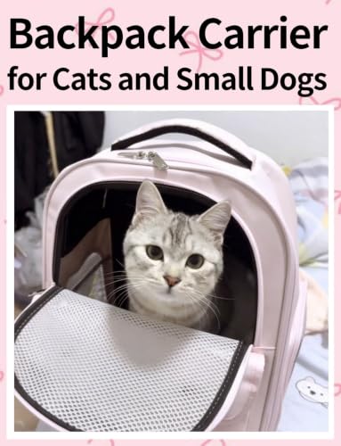 Cat Backpack Carrier for Cats and Small Dogs, Cute Puppy - Image 4