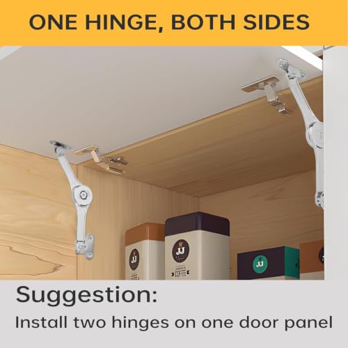 HBL' 2 Pack | Tension Adjustable Lid Support Hinges for Overhead - Image 4