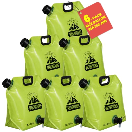 6Pack Collapsible Water Container 8L/2 Gallon Water Jug - Image 2