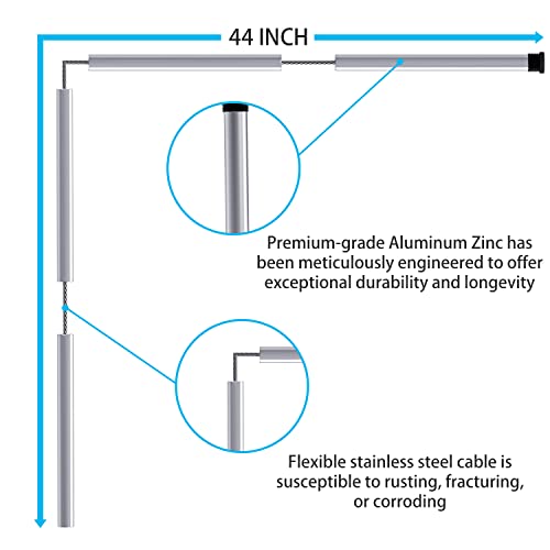 44" Flexible Aluminum Zinc Anode Rod for Rotten Egg Smell - Image 4