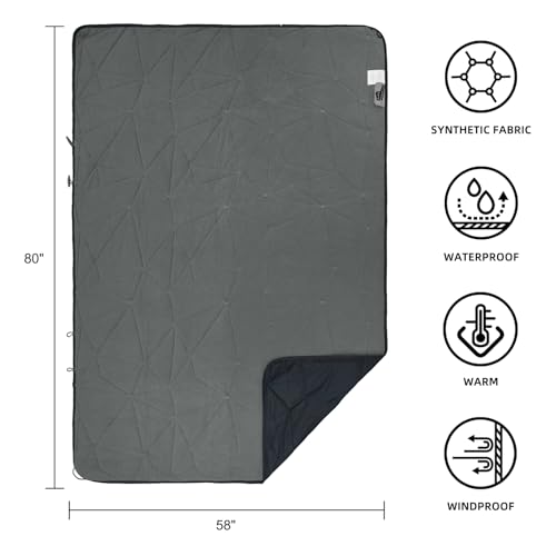 Large Waterproof Outdoor Blanket Thick Fleece 80" x 58" - Image 4