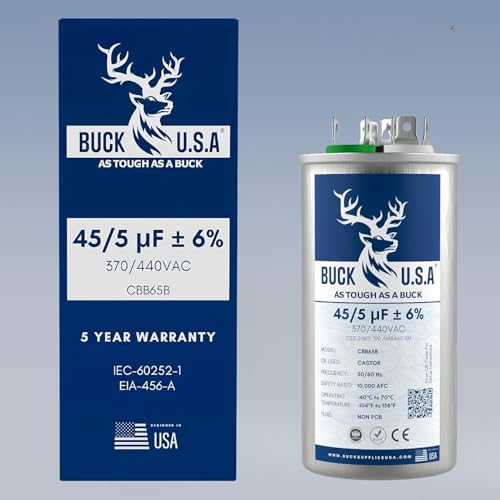 Buck 45+5uF 45/5 MFD ±6% CBB65B Dual Run Round Start | Pet Essentials - Image 8