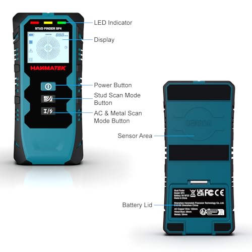 HANMATEK Stud Finder Wall Scanner,5 in 1 Multifunction | Home Repair - Image 4