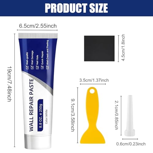 2Pcs Wall Repair Paste Tube, Drywall Repair Kit - Image 7