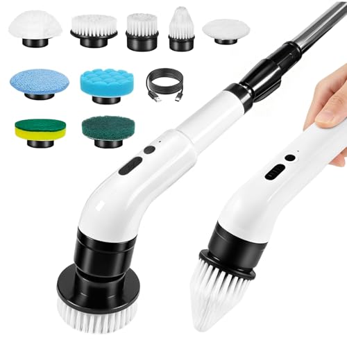 Electric Spin Scrubber, Cordless Shower Scrubber with 9 - Image 2