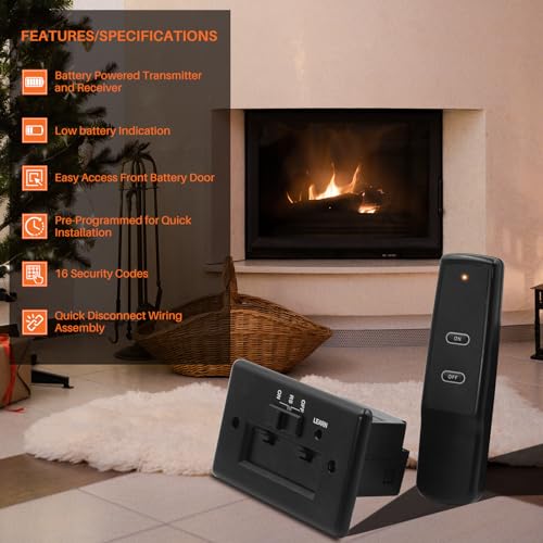 Gas Fireplace Remote Control Kit for Standard Millivolt Valve - Image 5