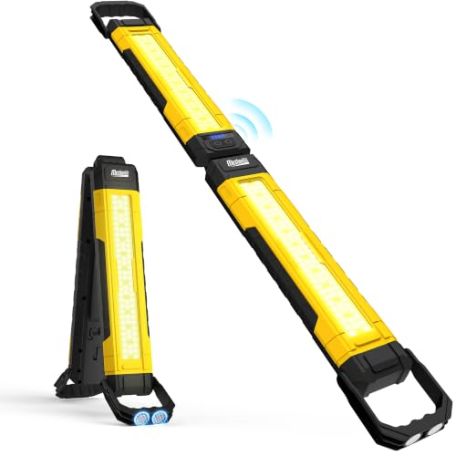 Foldable Rechargeable Magnetic Under Hood Work Light Bar-Yellow - Image 2