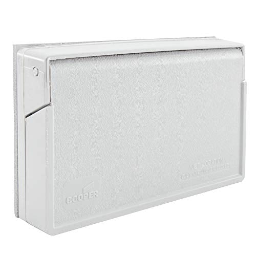 RecPro RV Exterior GFCI Outlet Cover Plate | Weatherproof | White - Image 2