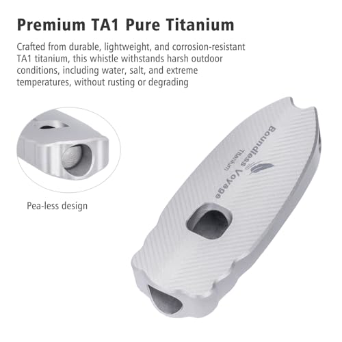 iBasingo 120dB Titanium Survival Whistle Compact Emergency - Image 4
