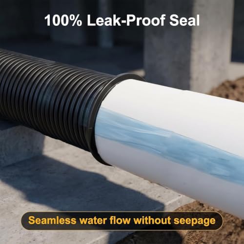 4" Universal Pipe Connector with Snap Lock, Corrugated to PVC - Image 7