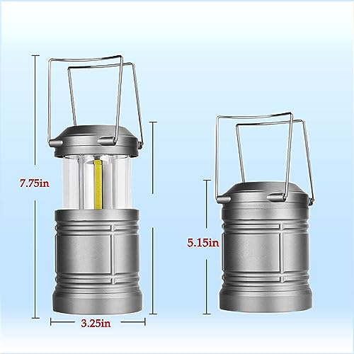 LED Camping Lantern, Battery Powered Hanging Lantern - Image 3