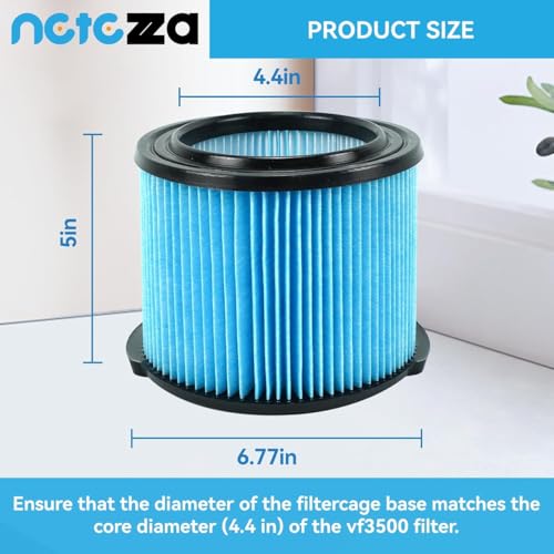 2 Pack VF3500 Filters Compatible with Rigid 4 Gallon Shop Vacuum - Image 3