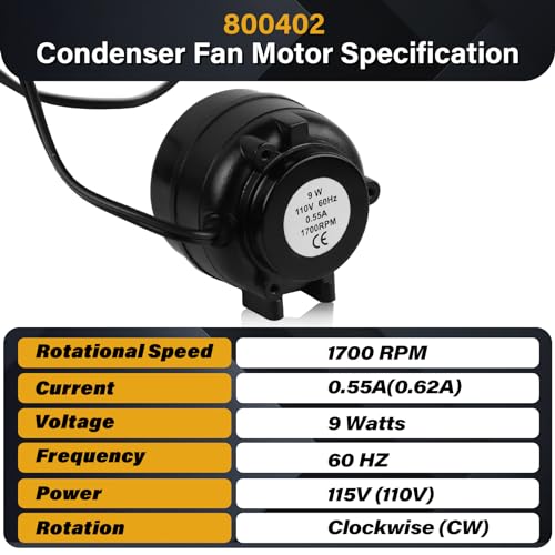 SP-B9HS16 Fan Motor, 800402 Condenser Fan Motor Replacement Parts - Image 3