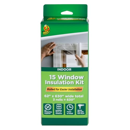 Duck Brand Window Insulation Kit 62 in x 630 in, Fits up to 15 - Image 2