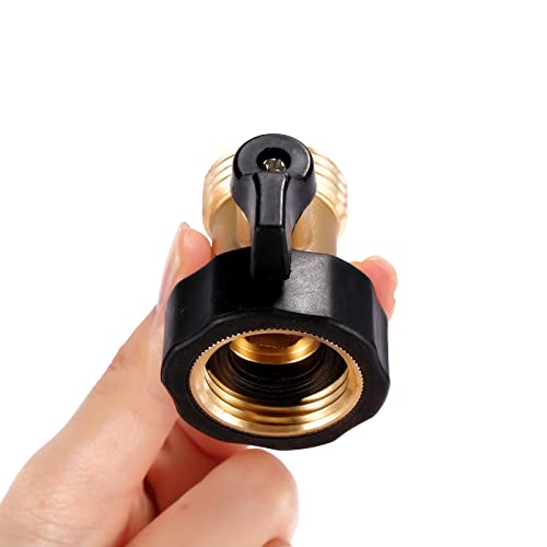 3 Pack 3/4" Brass Garden Hose Shut Off Valve - Image 4