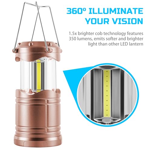 Lichamp LED Camping Lantern, 4 Pack Battery Powered - Image 6