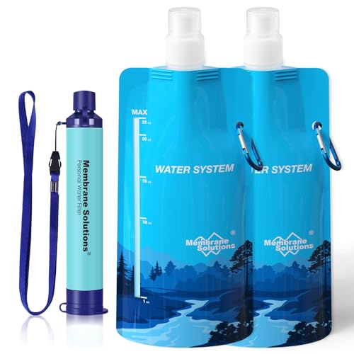 Membrane Solutions Squeezable Water Pouches with Water Filter - Image 2