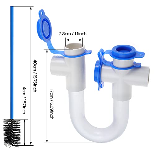 3/4" Standard Condensate Trap with 17" Cleaning Brush PVC - Image 3
