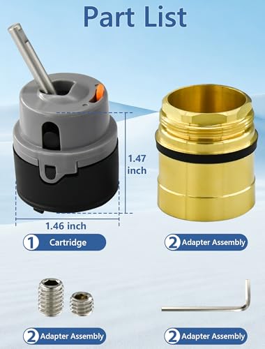 Faucet Cartridge Replacement Compatible with Delta RP50587 DST - Image 3
