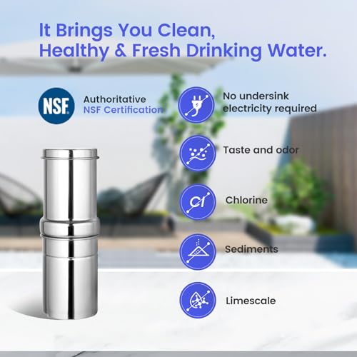NSF/ANSI 42&372 Standard 1L (1000 ML) Portable Stainless - Image 5