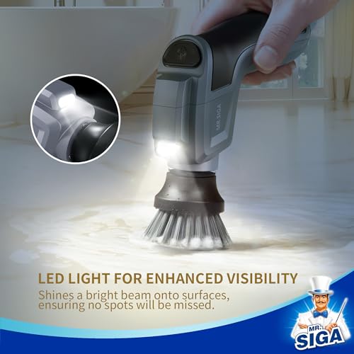MR.SIGA Electric Spin Scrubber for Kitchen and Bathroom Cleaning - Image 4